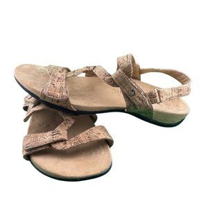 VIONIC Cork Sandals Size 9 Adjustable Back Strap Sandals
